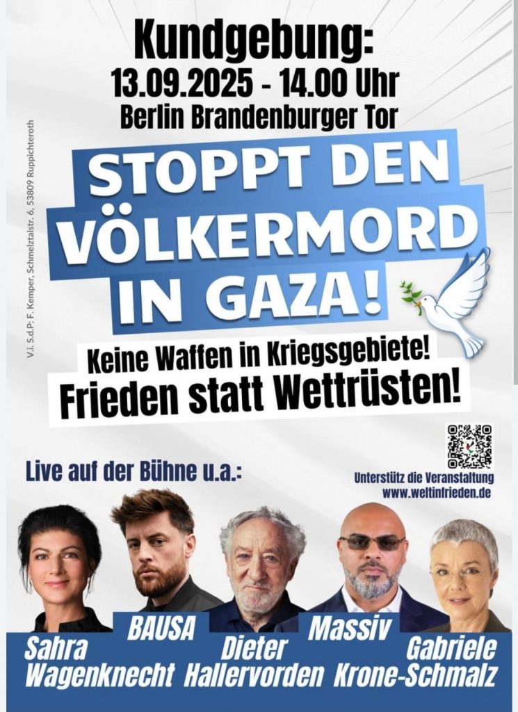 Heute Kundgebung in Berlin: „Stoppt den Völkermord in Gaza“ +++ Unsere Antworten zum Fragebogen der Gruppe „Students for Palestine Aachen“, der anlässlich der Kommunalwahl an alle Parteien verschickt wurde