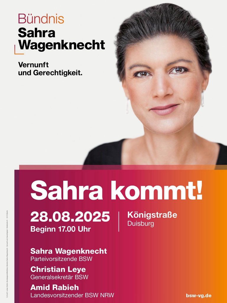 Sahra kommt 28.08.2025
