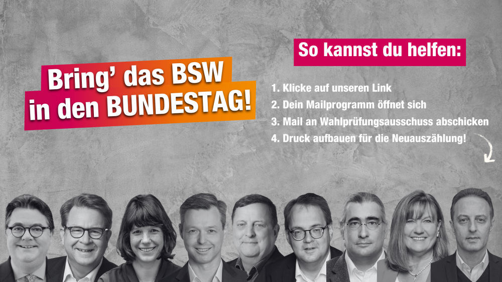 Deine E-Mail für die Neuauszählung – In wenigen Tagen gingen bereits über 10.000 Unterstützer-Mails an den Wahlprüfungsausschuss