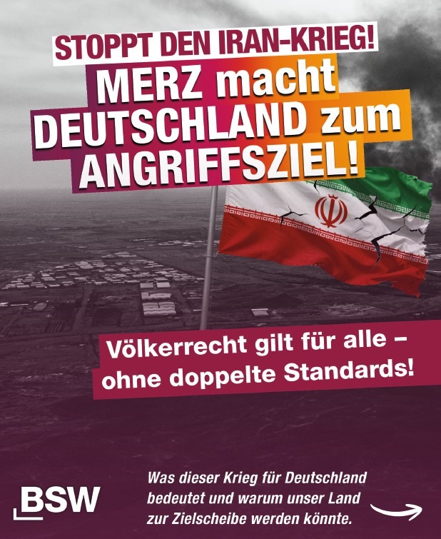Flyer zum Download: Stoppt den Iran-Krieg