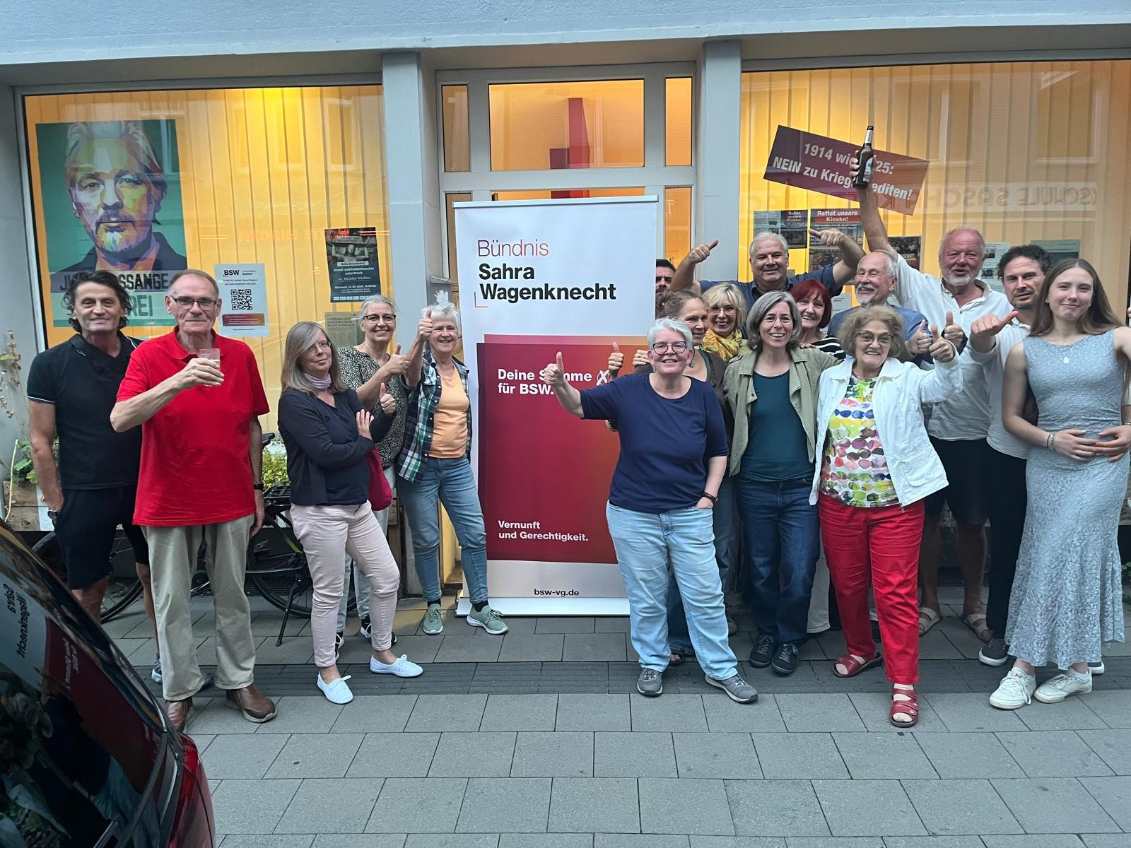 BSW Kreisverband Aachen feiert Landtagseinzug des BSW in Sachsen-Anhalt